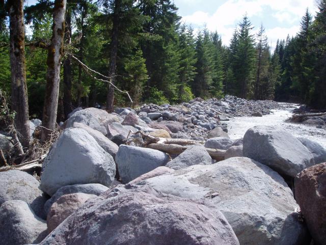 Elliot Glacier Debris Flow Channel